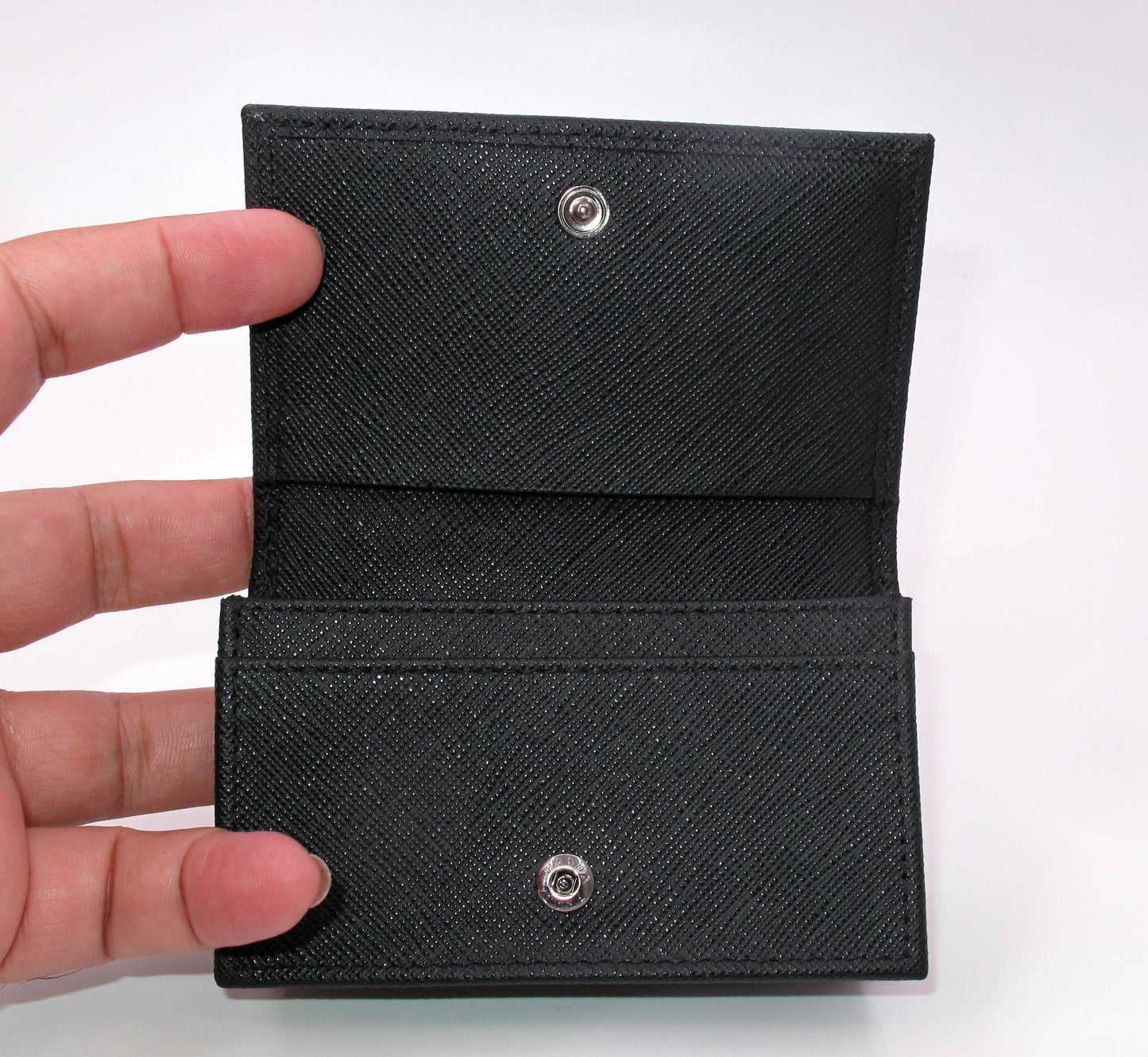 Stunning Original PRADA Black Saffiano Card Case