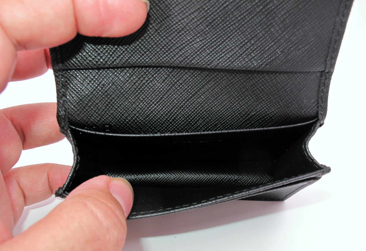 Stunning Original PRADA Black Saffiano Card Case